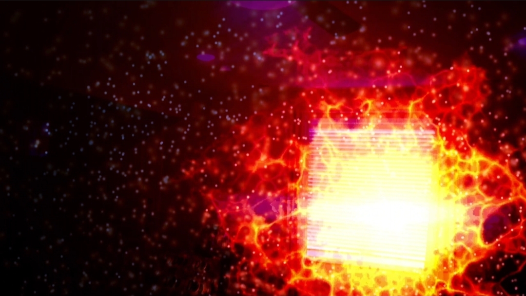 Fiery implosion of the gate